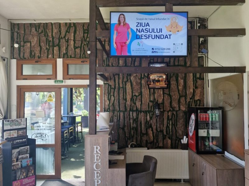 Reteaua Digitala DOOH Indoor - Pizzeria La Strada Bucuresti